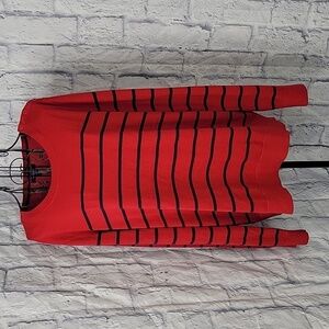 NAUTICA Red‎ and Blue Striped Cotton Sweater XXL